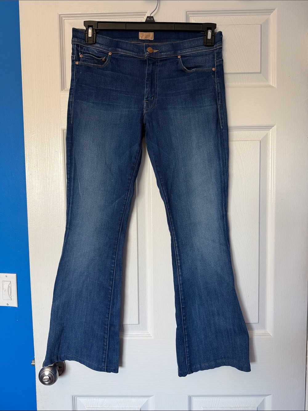 MOTHER The Cruiser jeans in Devil in a Blue Suit wash